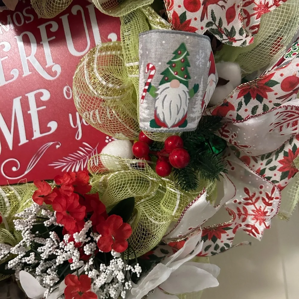 Christmas wreath/it’s the most wonderful time of the year